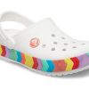 Sandale albe Crocs Rainbow Outdoor Beach Sports Big Boys 207007-100 Sandale albe Crocs Rainbow Outdoor Beach Sports Big Boys 207007-100