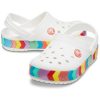 Sandale albe Crocs Rainbow Outdoor Beach Sports Big Boys 207007-100 Sandale albe Crocs Rainbow Outdoor Beach Sports Big Boys 207007-100