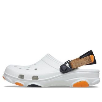 Sandale albe unisex Crocs Classic Clog Beach 206340-94S