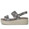 Sandale casual Crocs (WMNS) Brooklyn cu talpă groasă, gri 206453-93T