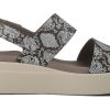 Sandale casual Crocs (WMNS) Brooklyn cu talpă groasă, gri 206453-93T