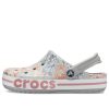 Sandale Crocs Bayaband Beach gri deschis Flowers 206232-0GN