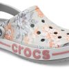 Sandale Crocs Bayaband Beach gri deschis Flowers 206232-0GN