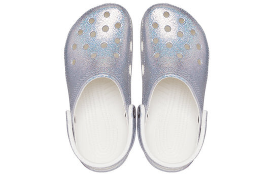 Sandale Crocs Classic Casual Unisex Metallic Silver Pink 207551-90H Sandale Crocs Classic Casual Unisex Metallic Silver Pink 207551-90H