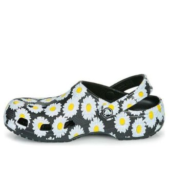 Sandale Crocs Classic clo daisy Full Print Unisex Negru 206375-0ZI