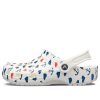 Sandale Crocs Classic Clog Printing Alb Albastru 206053-94S Sandale Crocs Classic Clog Printing Alb Albastru 206053-94S