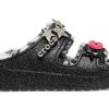 Sandale Crocs Classic Cozzzy Disco Glitter „Negru” 208074-0C4