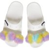 Sandale Crocs Classic Fur Sure cu 2 bretele „Albe” 207405-100