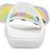 Sandale Crocs Classic Fur Sure cu 2 bretele „Albe” 207405-100