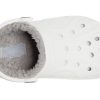 Sandale Crocs (GS) Classic Clog Stay Warm, ușoare, alb, gri „White Light Grey” 205977-11H