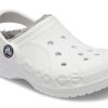 Sandale Crocs (GS) Classic Clog Stay Warm, ușoare, alb, gri „White Light Grey” 205977-11H