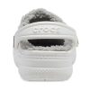 Sandale Crocs (GS) Classic Clog Stay Warm, ușoare, alb, gri „White Light Grey” 205977-11H