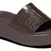 Sandale Crocs (WMNS) Brooklyn Croco Shine Slide „Espresso” 209253-206