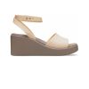 Sandale Crocs (WMNS) Brooklyn cu curea la gleznă „Cream White Brown” 209406-2DS