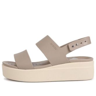 Sandale Crocs (WMNS) Brooklyn cu talpă groasă, gri 206453-15W