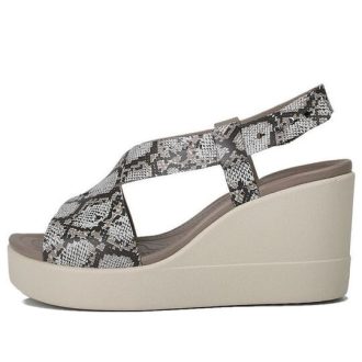 Sandale Crocs (WMNS) Brooklyn cu talpă groasă gri „gri” 206222-93T