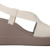 Sandale Crocs (WMNS) Brooklyn ușoare, gri ciment, „gri” 206222-16T
