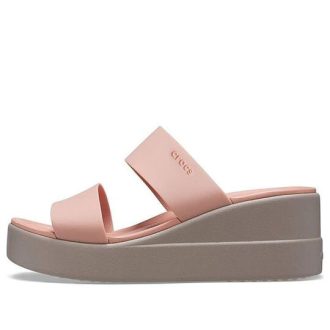 Sandale Crocs (WMNS) Brooklyn ușoare roz pal 206219-6RL
