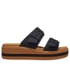Sandale Crocs (WMNS) Brooklyn Woven cu cataramă „Black Brown” 209978-001