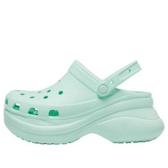 Sandale Crocs (WMNS) Classic Clog Retro cu talpă groasă, verde mentă 206302-3TI