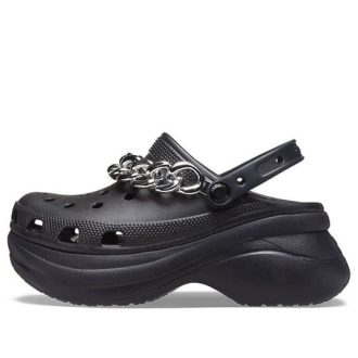 Sandale Crocs (WMNS) Classic Clog Retro Negru Argintiu 206662-067