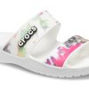 Sandale Crocs (WMNS) Classic Tie-dye Graphic „Negru Verde” 207283-94S