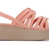 Sandale Crocs (WMNS) cu talpă groasă Cozy Fashion sport roz 206751-6RL Sandale Crocs (WMNS) cu talpă groasă Cozy Fashion sport roz 206751-6RL