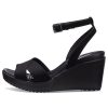 Sandale Crocs (WMNS) Leigh II cu bretele încrucișate pentru gleznă „negru” 204950-060