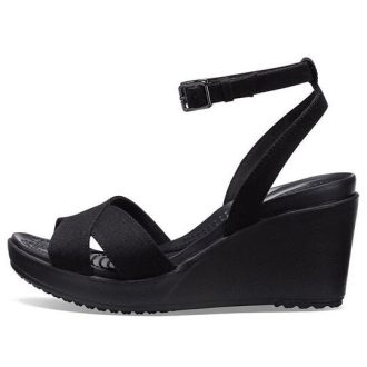 Sandale Crocs (WMNS) Leigh II cu bretele încrucișate pentru gleznă „negru” 204950-060