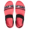 Sandale Crocs (WMNS) LiteRide Pattern pentru exterior, cu vârf deschis, negru și roșu, „Black Red” 205868-066 Sandale Crocs (WMNS) LiteRide Pattern pentru exterior, cu vârf deschis, negru și roșu, „Black Red” 205868-066