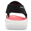Sandale Crocs (WMNS) LiteRide Pattern pentru exterior, cu vârf deschis, negru și roșu, „Black Red” 205868-066 Sandale Crocs (WMNS) LiteRide Pattern pentru exterior, cu vârf deschis, negru și roșu, „Black Red” 205868-066