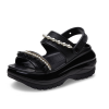 Sandale Crocs (WMNS) Mega Crush Pearl Ruffle „Negru” 210179
