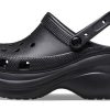 Sandale Crocs (WMNS) Small Whale Retro Crocs cu talpă groasă 206302-001 Sandale Crocs (WMNS) Small Whale Retro Crocs cu talpă groasă 206302-001