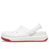 Sandale Crocsband Full Force cu talpă groasă Alb Roșu Unisex 206122-100