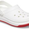 Sandale Crocsband Full Force cu talpă groasă Alb Roșu Unisex 206122-100