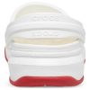 Sandale Crocsband Full Force cu talpă groasă Alb Roșu Unisex 206122-100