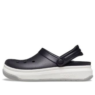Sandale Crocsband Full Force cu talpă groasă Negru Alb Unisex 206122-066