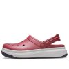 Sandale Crocsband Full Force cu talpă groasă Roșu Alb 206122-6RU