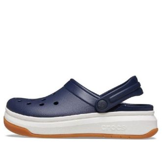 Sandale Crocsband Full Force cu talpă groasă Unisex Albastru Alb 206122-462