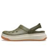 Sandale Crocsband Full Force cu talpă groasă, verzi, unisex 206122-34E