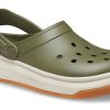 Sandale Crocsband Full Force cu talpă groasă, verzi, unisex 206122-34E