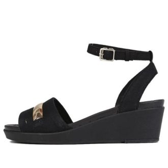 Sandale de cafea metalice Crocs (WMNS) „Gold Black” 205800-98A