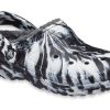 Sandale de exterior Crocs (WMNS) Classic Lined Clog „Marbled White Black” 207180-103