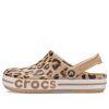Sandale de plajă Crocs Bayaband imprimeu leopard 206232-90L