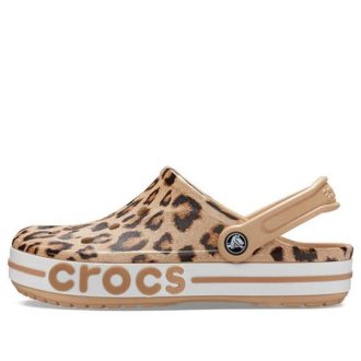 Sandale de plajă Crocs Bayaband imprimeu leopard 206232-90L