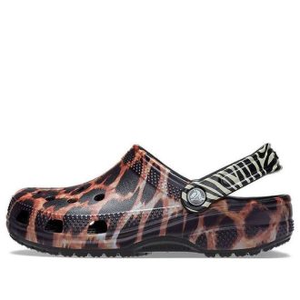 Sandale de plajă Crocs Classic animal Unisex Negru 207840-0ZR