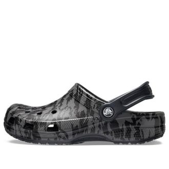 Sandale de plajă Crocs Classic Clog Camouflage Printing Black Unisex 206454-001