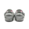 Sandale plate cu sclipici Crocs (GS) Isabella „Grey Silver” 205038-040