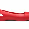 Sandale plate roșii Crocs (WMNS) 202811-8C1