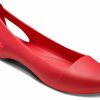 Sandale plate roșii Crocs (WMNS) 202811-8C1